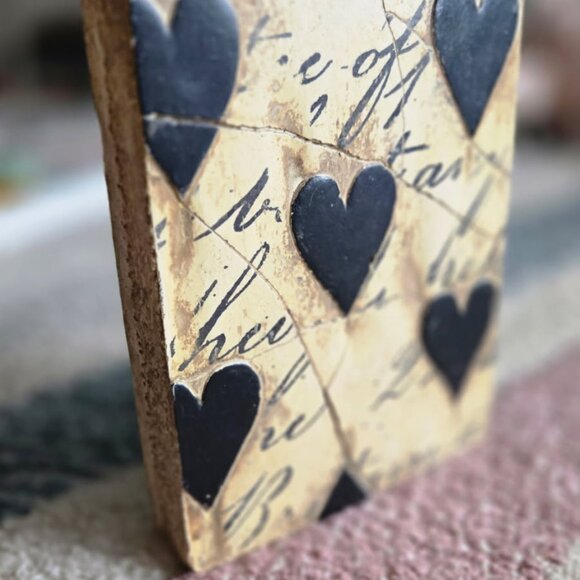 RARE Sid Dickens SIGNED Retired 1994 Black Hearts with Script Memory Tile - Picture 5 of 6